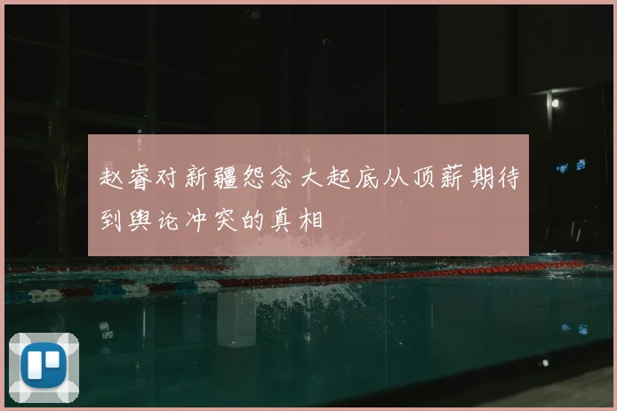 赵睿对新疆怨念大起底从顶薪期待到舆论冲突的真相